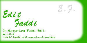 edit faddi business card